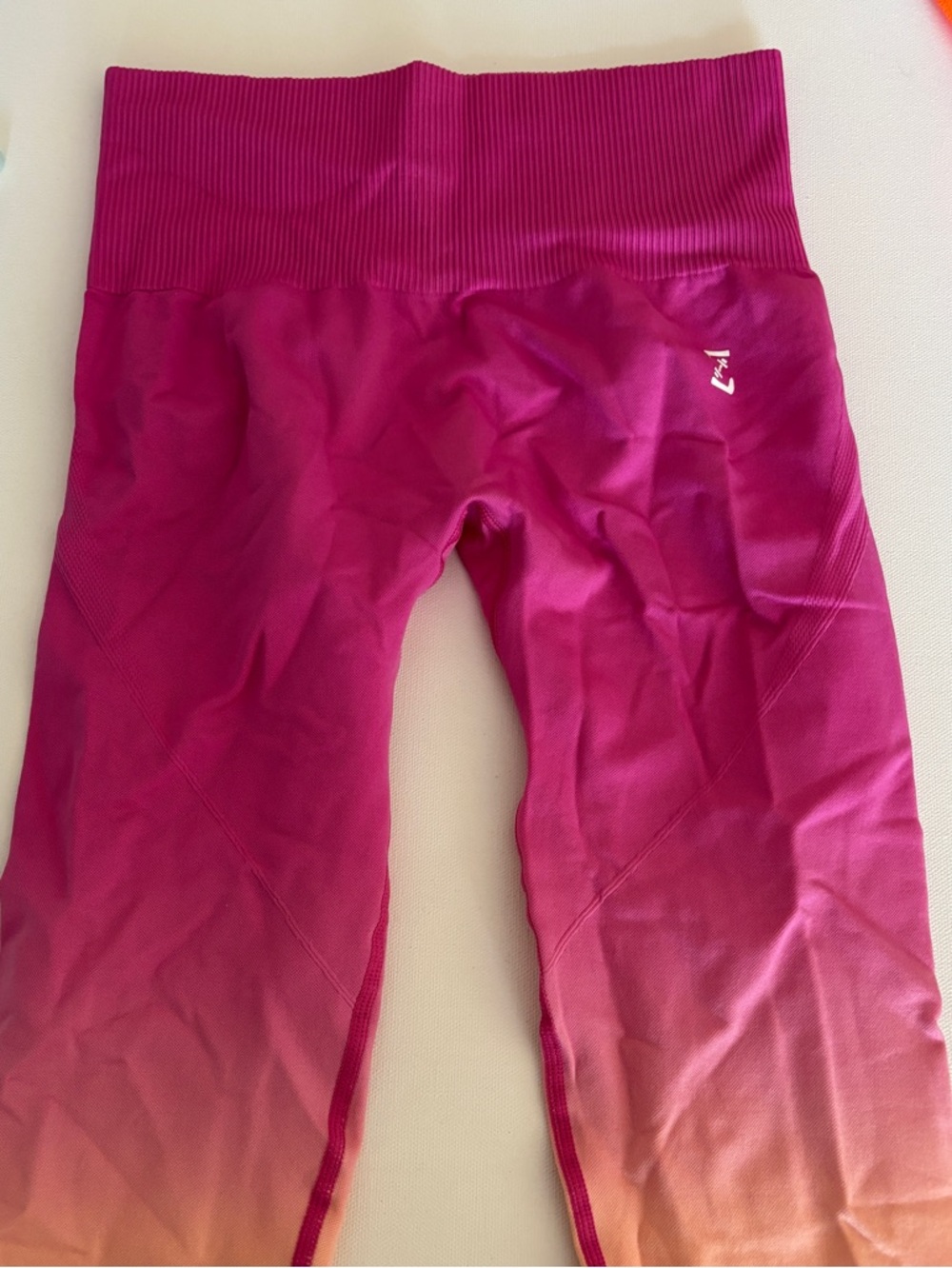 Pink Ombre High-Waist Leggings - Picture 3 of 5
